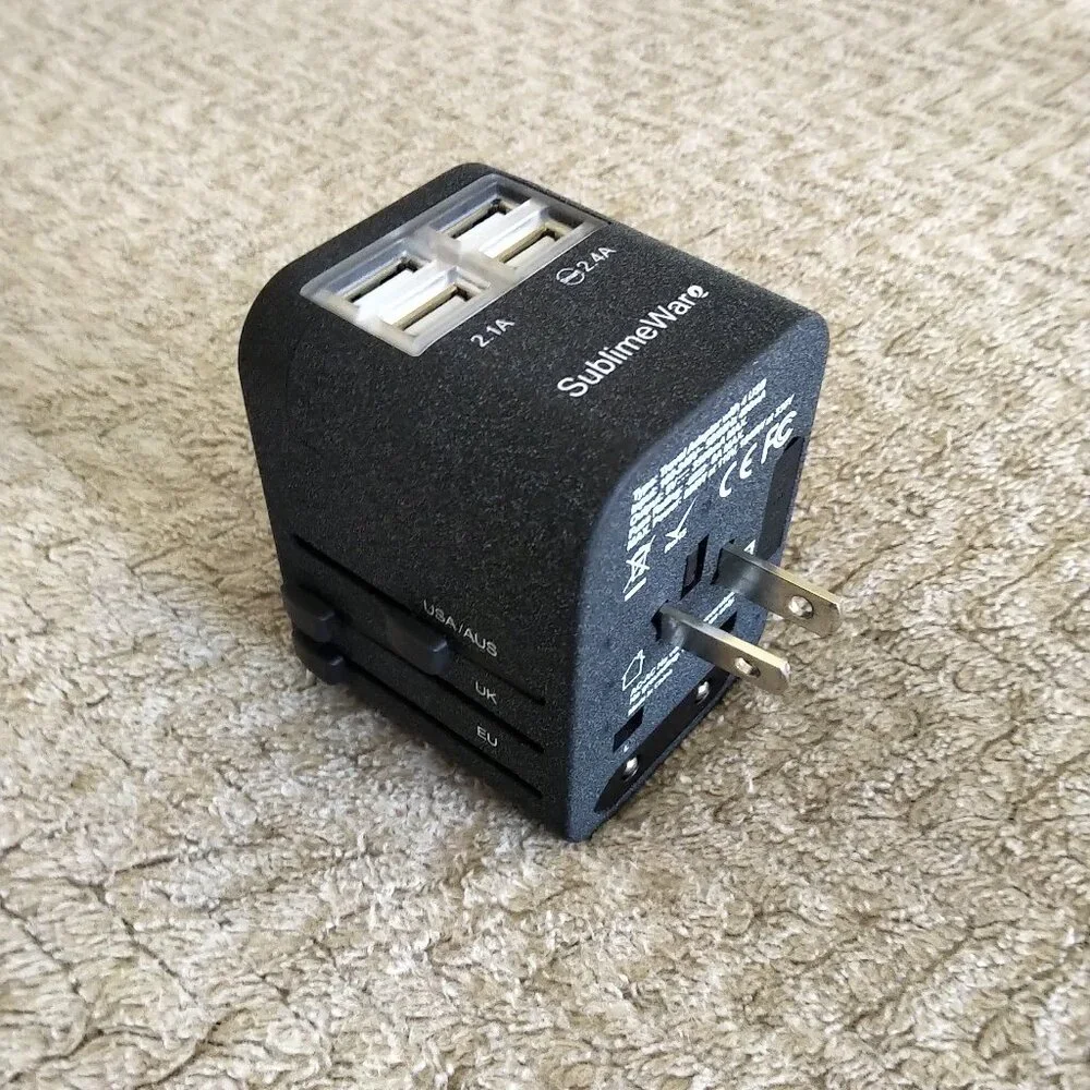Travel Adapter for US, UK, EU
